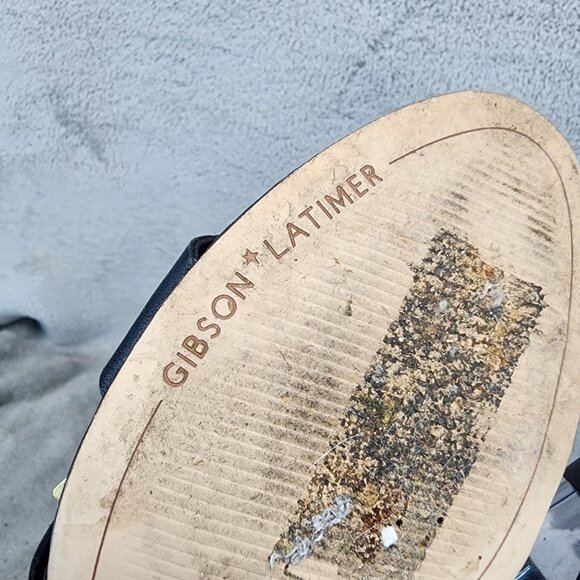 Gibson Latimer Shoes Womens Size 7.5 Sharlie Black Block Heel Sandals *Read* - Picture 9 of 15